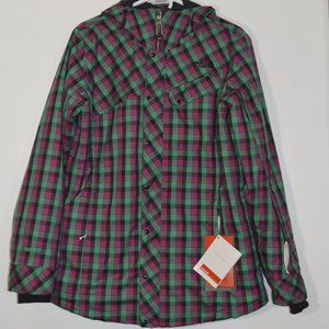The North Face, Hyvent, Recco, Plaid, Women's L, NWT